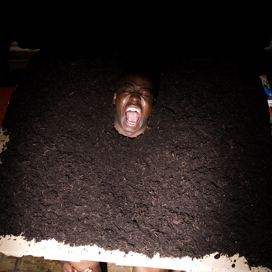 Harold Offeh. ‘Covers. After Funkadelic. Maggot Brain, 1971 (V2)’, 2013, C-Print. Courtesy the artist.